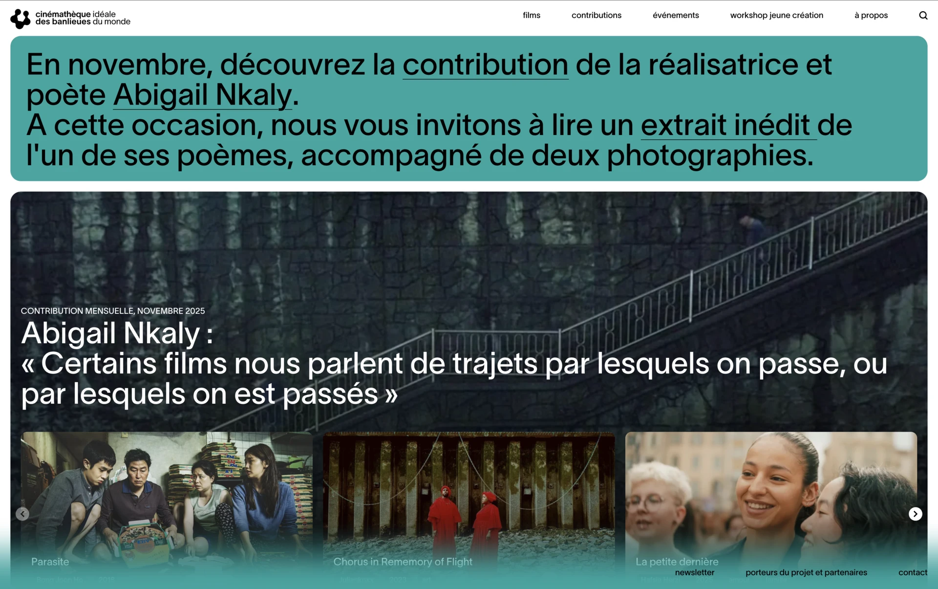 Cin&eacute;math&egrave;que id&eacute;ale des banlieues du&nbsp;monde (Machines Studio)