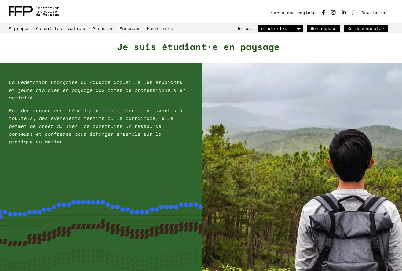 FFP, F&eacute;d&eacute;ration Fran&ccedil;aise du&nbsp;Paysage (Machines Studio)