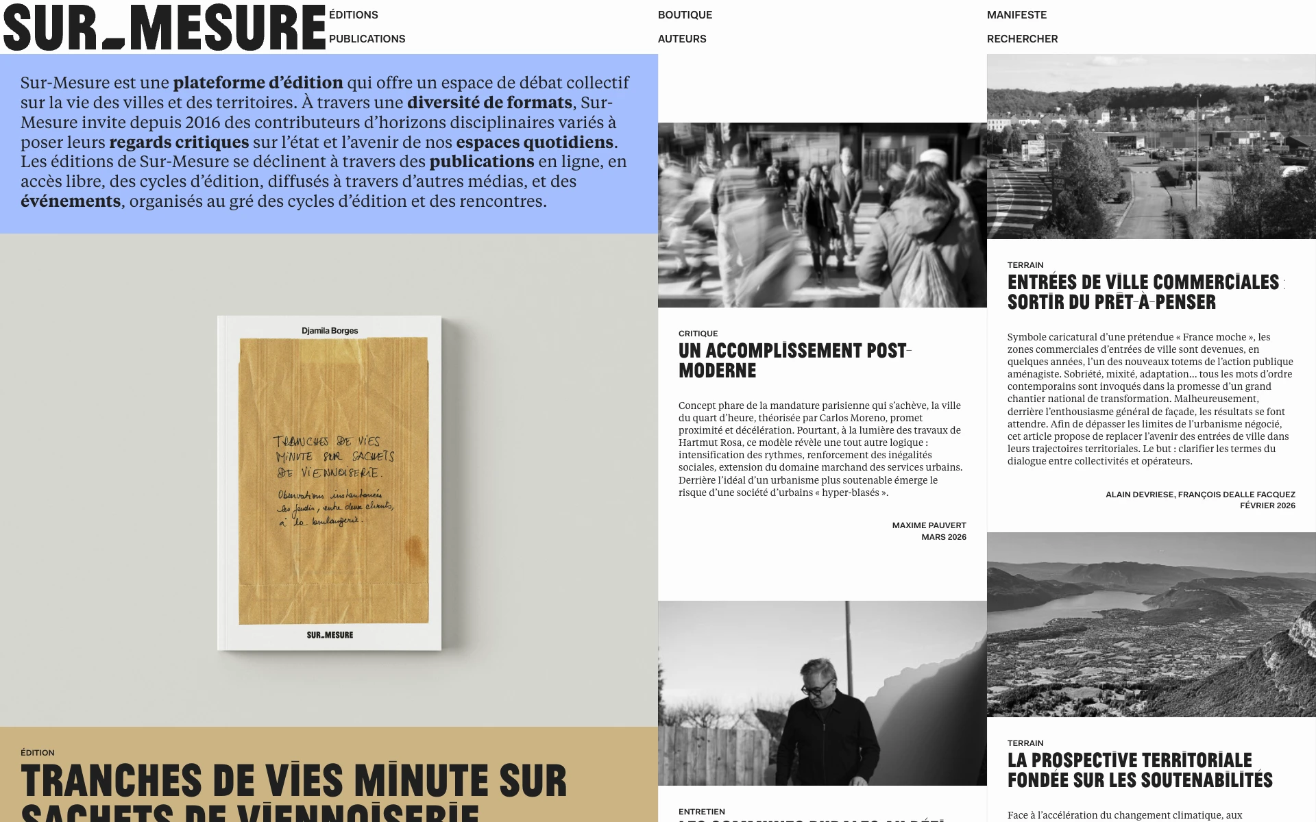 Revue Sur-Mesure (Machines Studio)